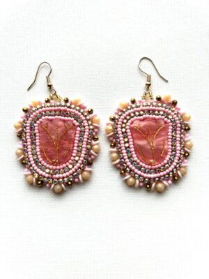 Pink Vines Dancer Earrings
