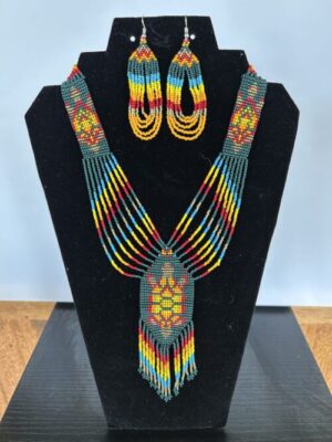 Turtle (Dark Green) Necklace and Earrings Set