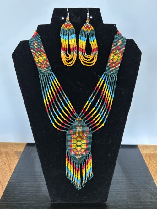 Turtle (Dark Green) Necklace and Earrings Set