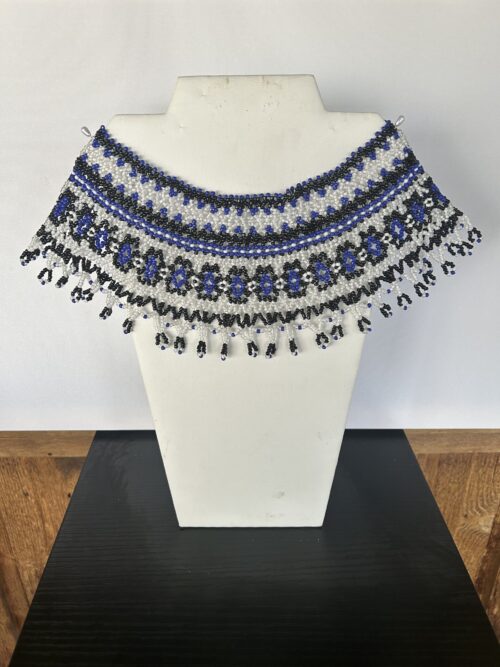 Blue Song Huichol Collar Necklace