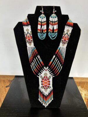 Turtle (Red) Necklace and Earrings Set