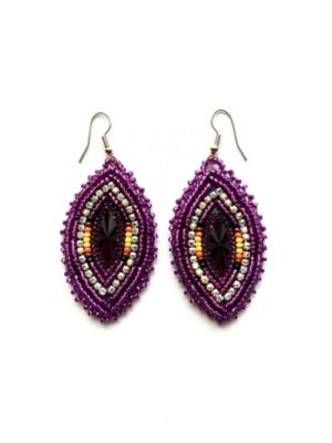 Purple Tear Dancer Earrings