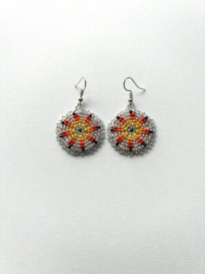 Eight Pointed Star Shine Hook Earrings