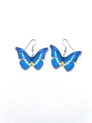 Blue Sky Butterfly Hook Earrings