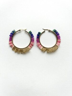 Fiesta Melody Hoop Earrings