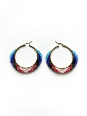 Rainbow Melody Hoop Earrings