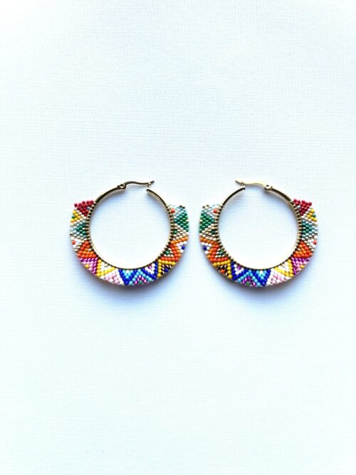 Rainbow Unity Hoop Earrings