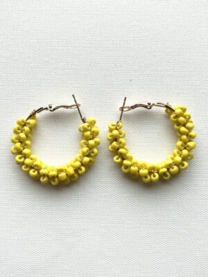 Yellow Hoop Earrings