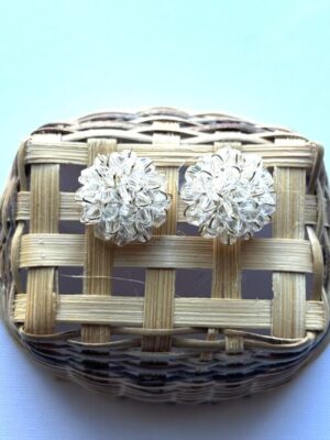 Clear Crystal Balls Post Earrings