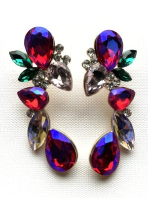 Magenta Prom Night Post Earrings