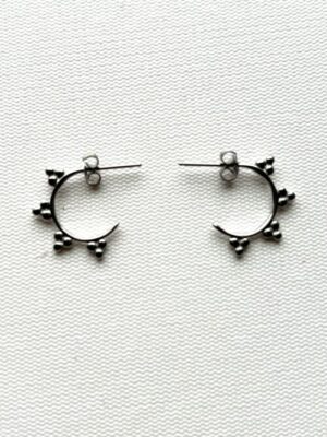 Silver Star Post Earrings