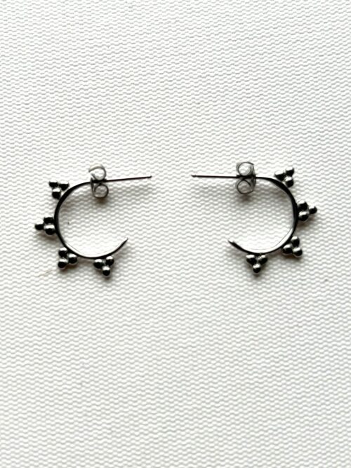 Silver Star Post Earrings