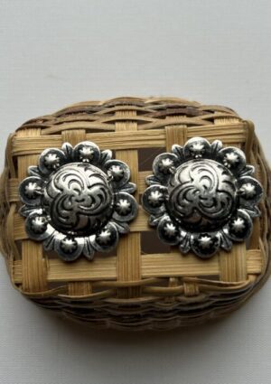 Silver Sun Post Earrings