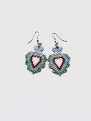Sacred Heart Hook Earrings