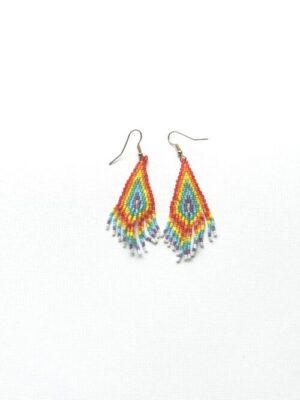 Rainbow Triangle Waterfall Earrings
