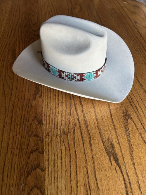 Blue Brown Whisper Hatband - Image 2