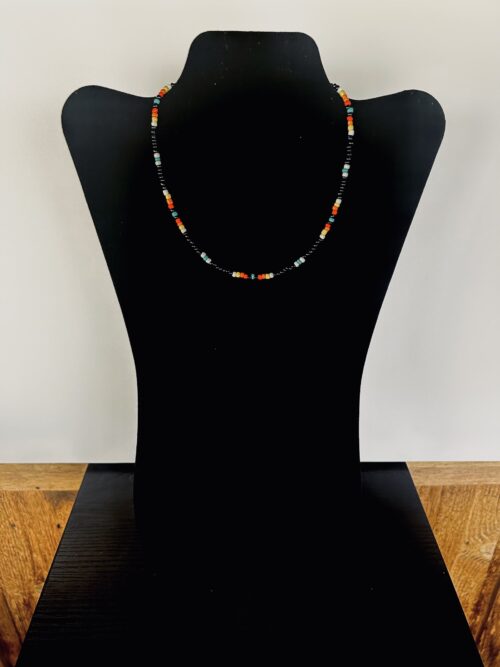 Black Drum Beat Choker Necklace