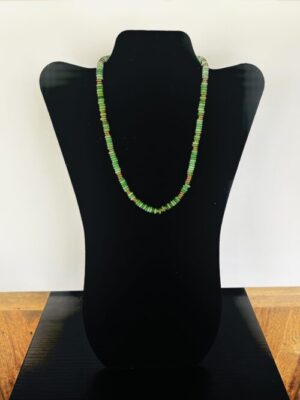 Green Quartzite Bead Choker Necklace
