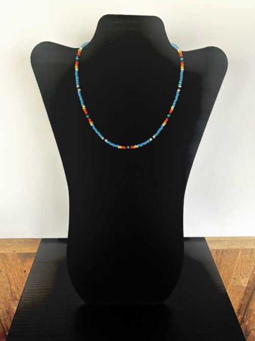 Turquoise Drum Beat Choker Necklace