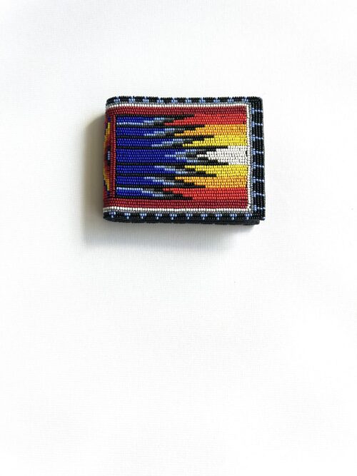 Cobalt Rainbow Wallet with Credit Card Slots