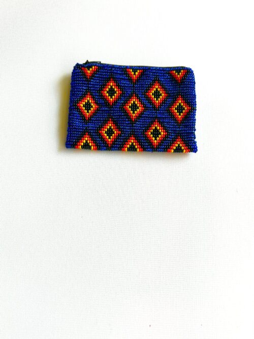 Cobalt Shimmer Rainbow Lined Coin Purse