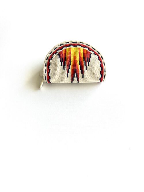 Cream Fire Peaks Shoshone Style Coin Purse