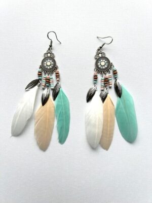 Pastel Feather Song Earrings