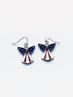 Angel Patriot Hook Earrings