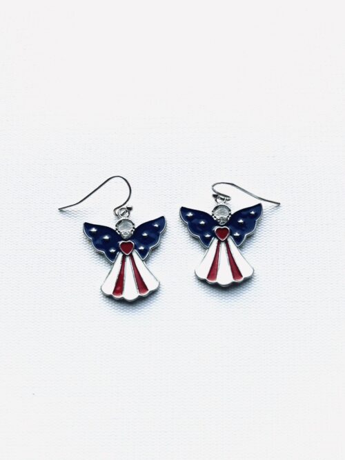 Angel Patriot Hook Earrings