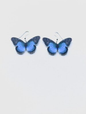 Blue Mist Butterfly Hook Earring