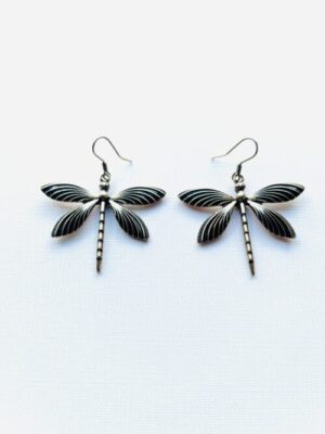 Bronze Dragonfly Hook Earrings