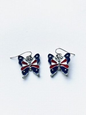 Butterfly Patriot Hook Earrings
