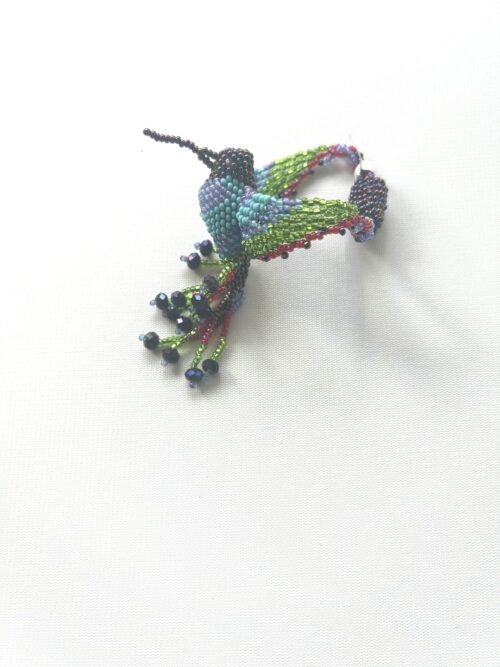 Lavender Chest Purple Head Green Wing Hummingbird Bracelet - Image 3