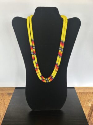 Yellow Rainbow 2 Strand Necklace
