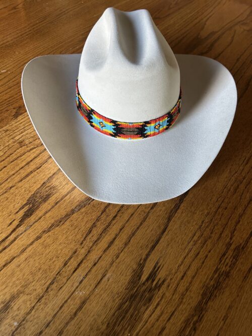 Orange Blue Whisper Hatband
