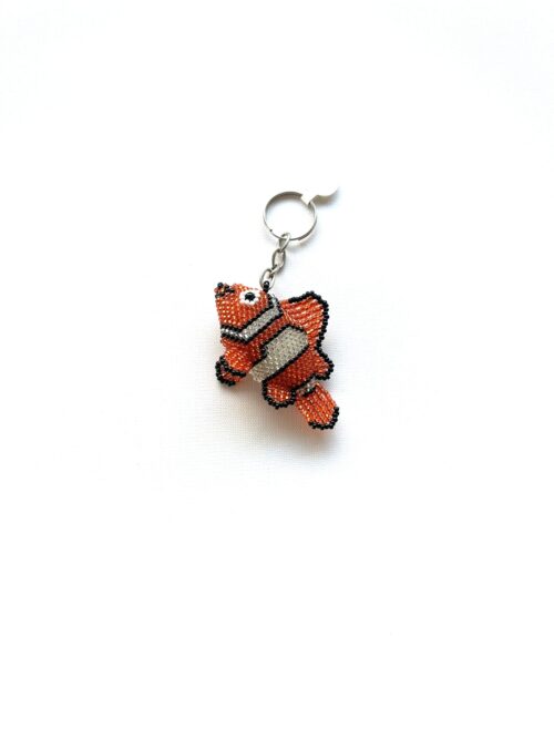 Orange Salmon Key Chain