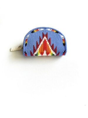 Periwinkle Feather Dance Shoshone Style Coin Purse