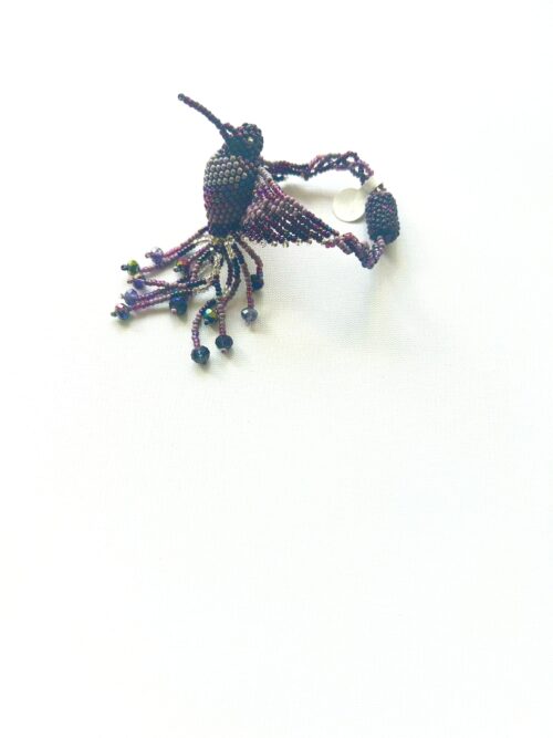 Purple Hummingbird Bracelet
