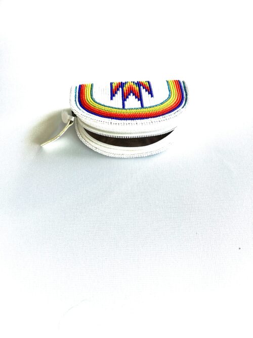 Rainbow Bar White Shoshone Style Coin Purse - Image 2