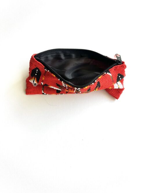 Red Eight Pointed Star - Long Purse - Image 2