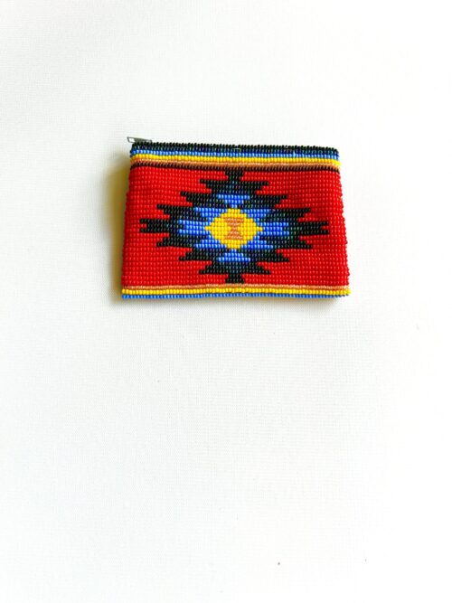 Red Sarape-style Coin Purse