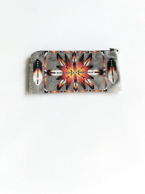 Silver Eight Pointed Star Long Purse