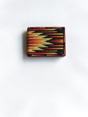 Sunrise Chevron Wallet with Coin Pouch