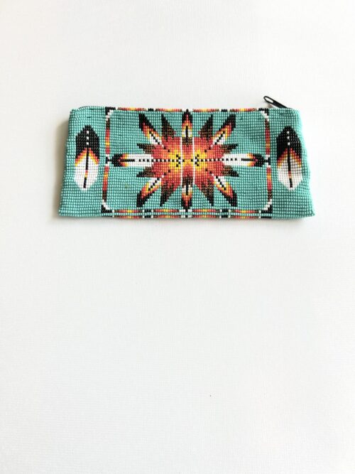 Turquoise Eight Pointed Star Long Purse