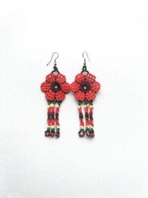 Twist Bottom Sacred Flower - Sunshine Waterfall Earrings