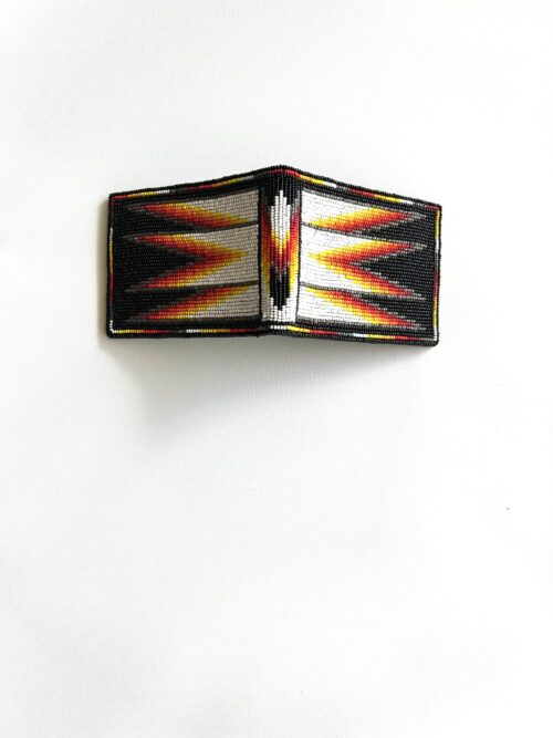 White Feather Song Wallet with Credit Card Slots - Image 2
