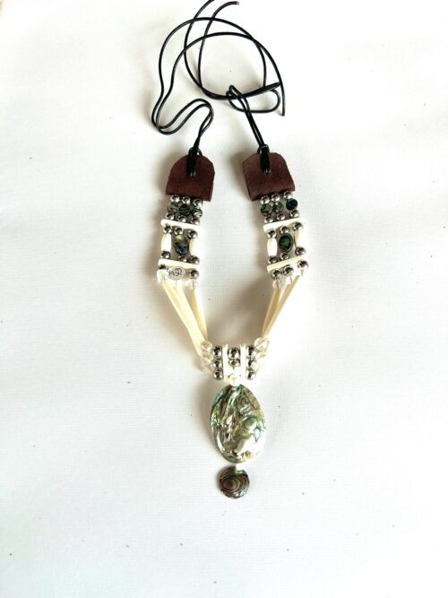 Abalone Drop Bone Crystal Choker - Image 2