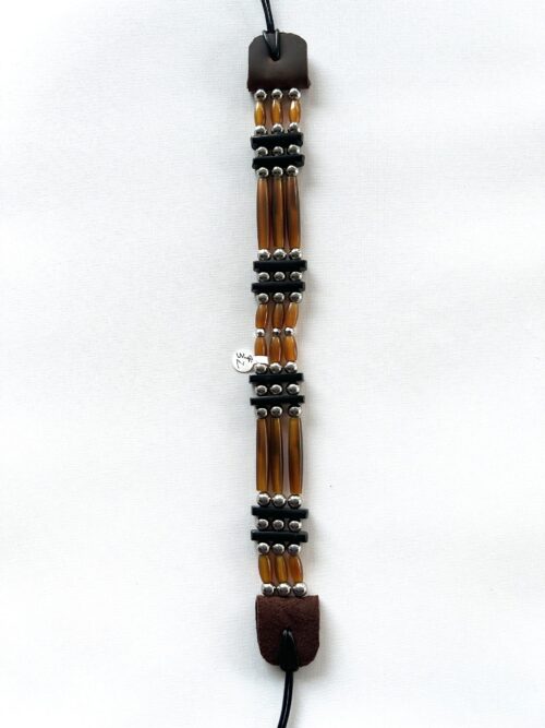 Antler 3 Tear Silver Throat Choker - Image 3