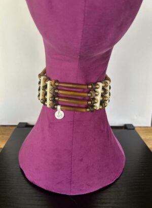 Antler Bone Brass 4 Tear Choker