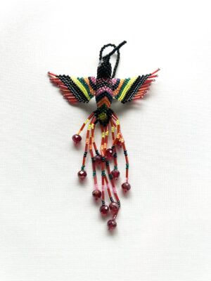 Black head Striped Wing Hummingbird Ornament